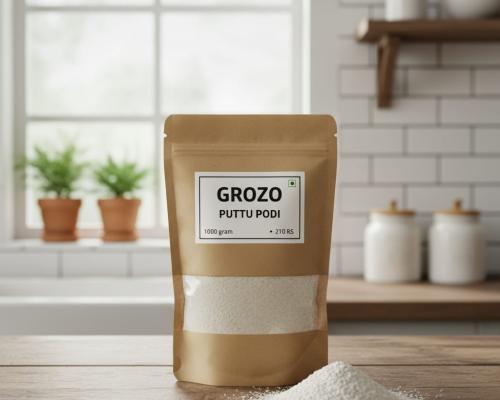 Puttu Podi – Traditional Kerala Steamed Rice Flour | 1000g | Coarse Ground For Soft Cylindrical Puttu img